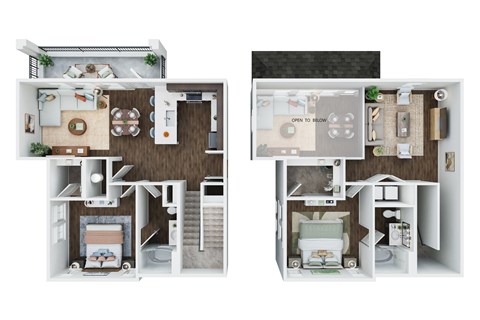 Floor plan for 2 beds, 2 baths, 1652 sqft